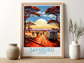 Samburu travel poster for kitchen Kenya