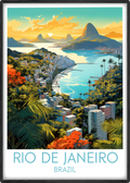 rio de janeiro travel poster main brazil