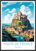 hauts de france travel poster main france