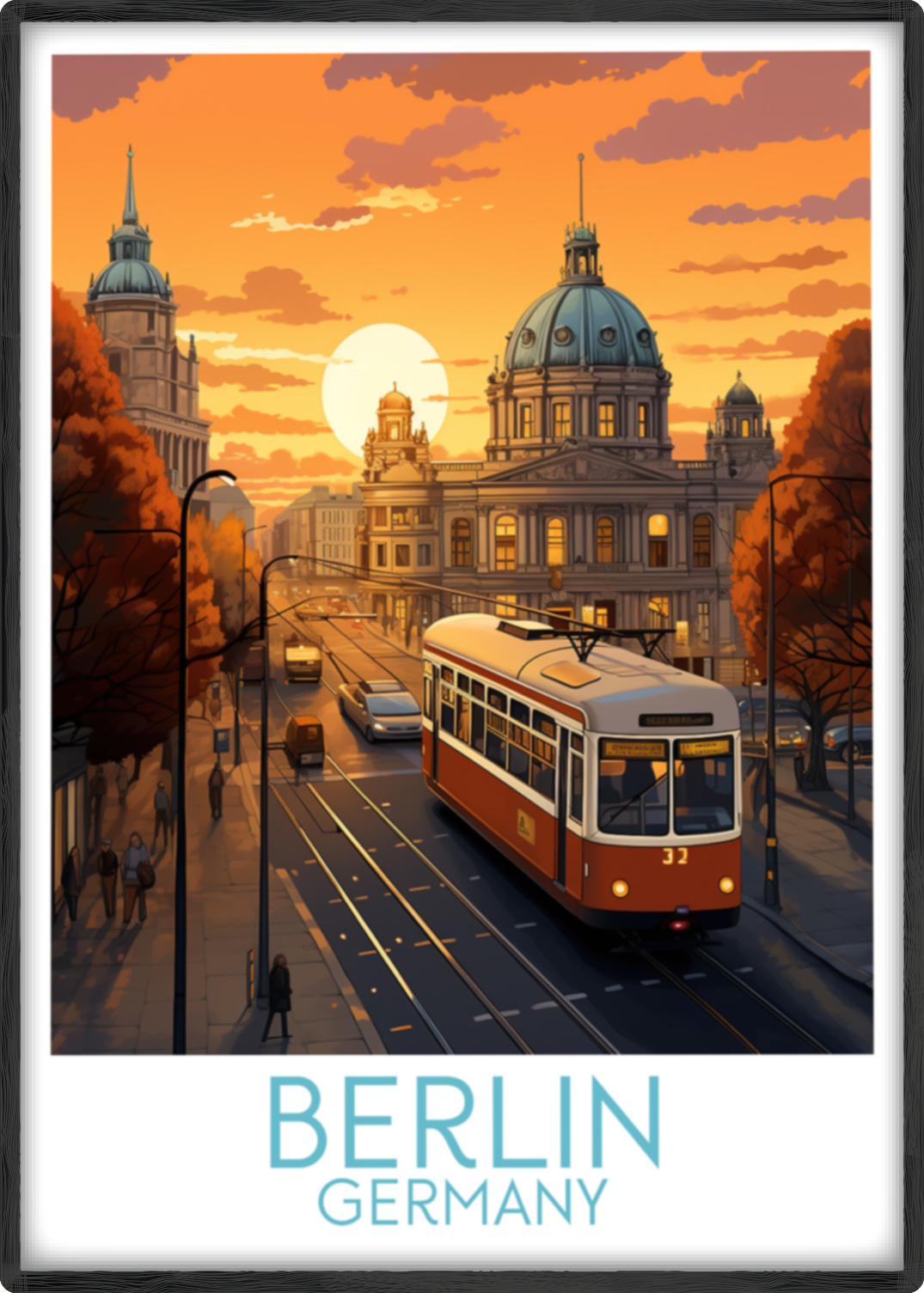 berlin travel poster main germany