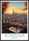 bordeaux travel poster main france