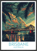 Brisbane travel poster main Australia