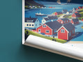 Lofoten travel poster roll up Norway