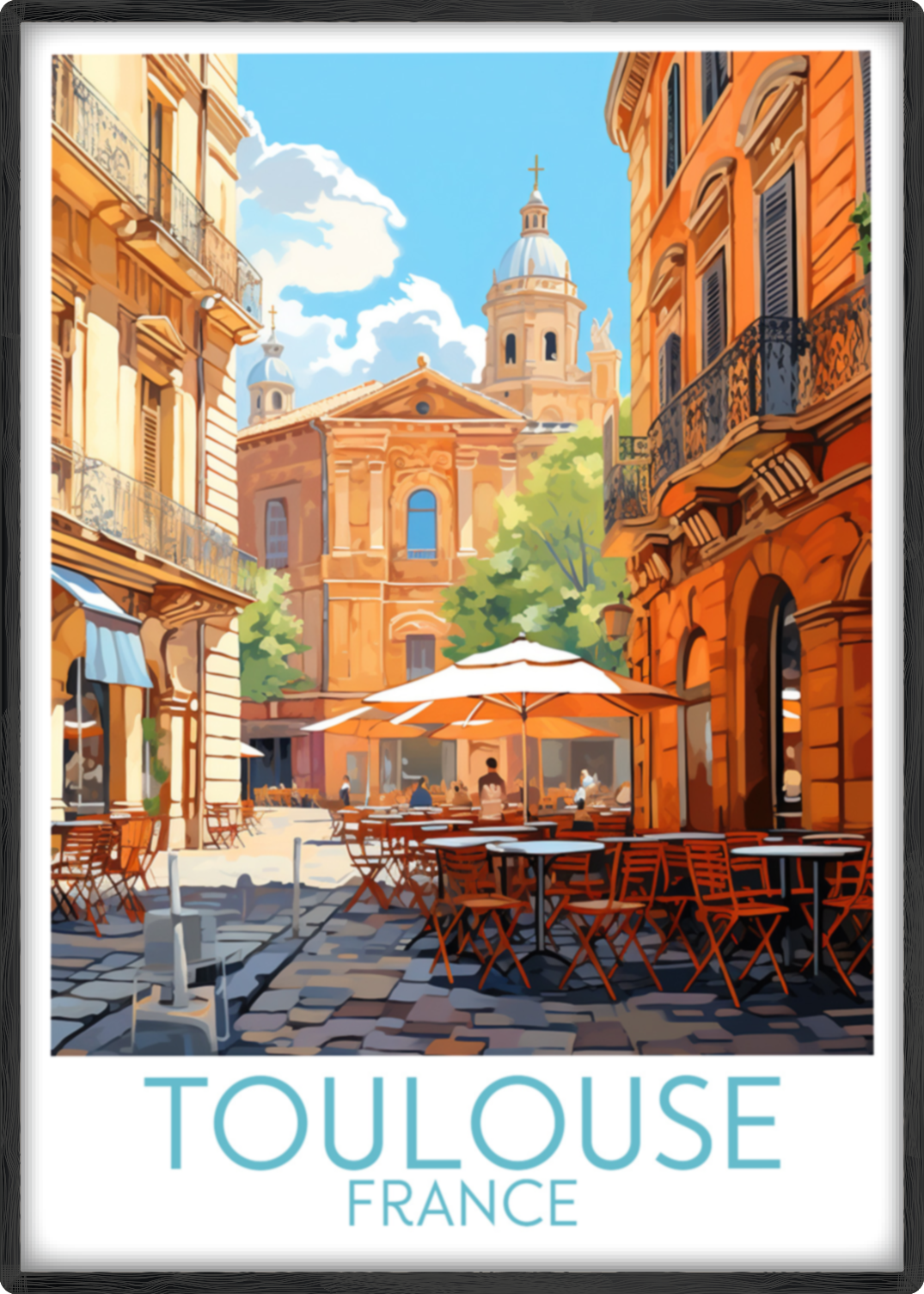 toulouse travel poster main france