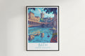 Bath travel poster on the wall United Kingdom