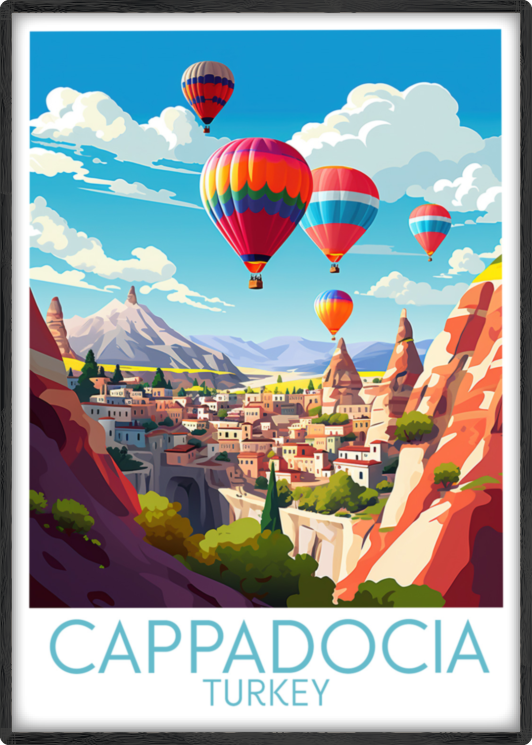 cappadocia travel poster main turkey