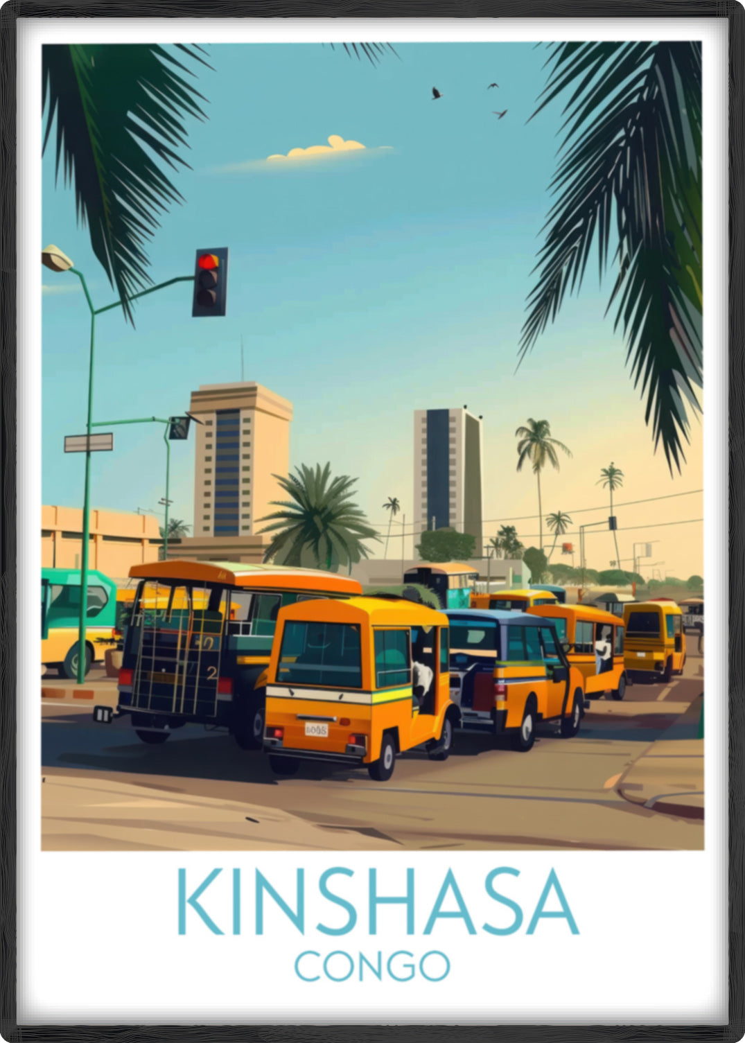 Kinshasa travel poster main Congo