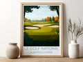 Le Golf National travel poster for kitchen Albatros course