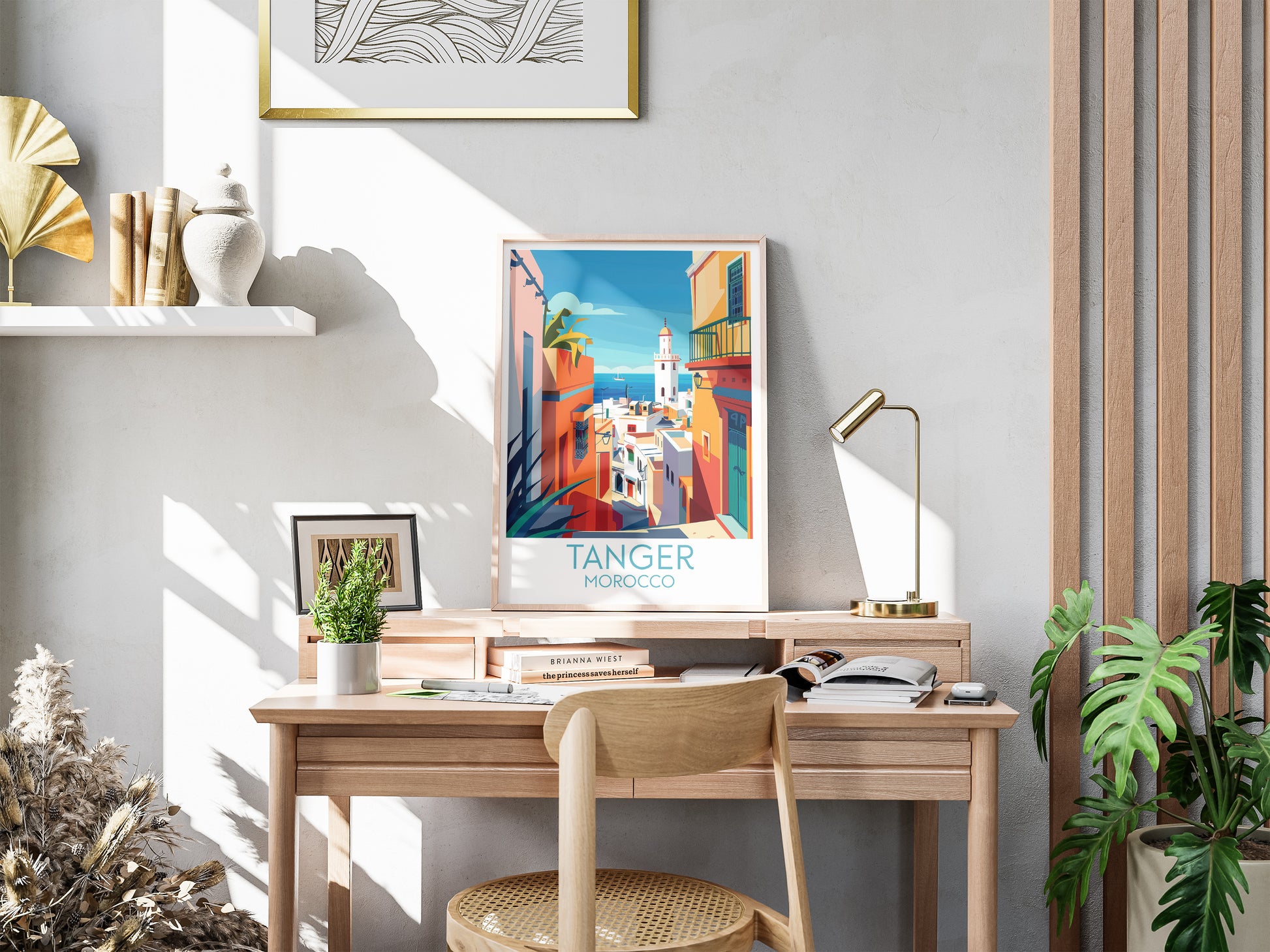 Tanger travel poster for desk Morocco