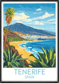 Tenerife travel poster main Spain