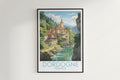 Dordogne travel poster on the wall France