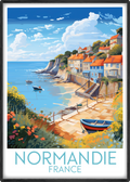 normandie travel poster main france