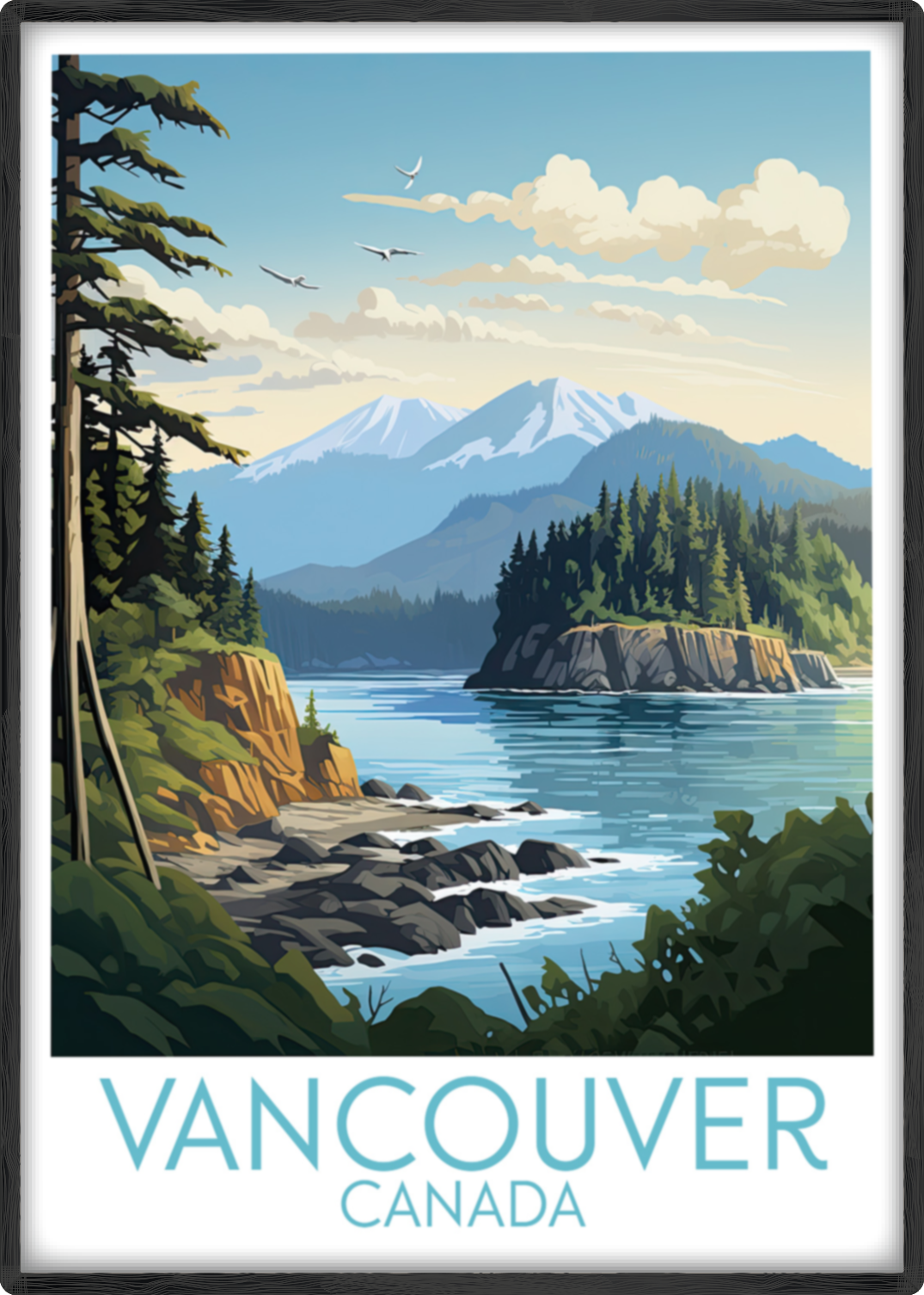 vancouver travel poster main canada