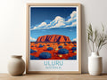 Uluru travel poster for kitchen Australia