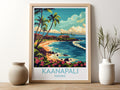 Kaanapali travel poster for kitchen Hawaii