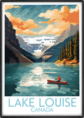 lake louise travel poster main canada