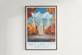 Salt Lake City travel poster on the wall United States