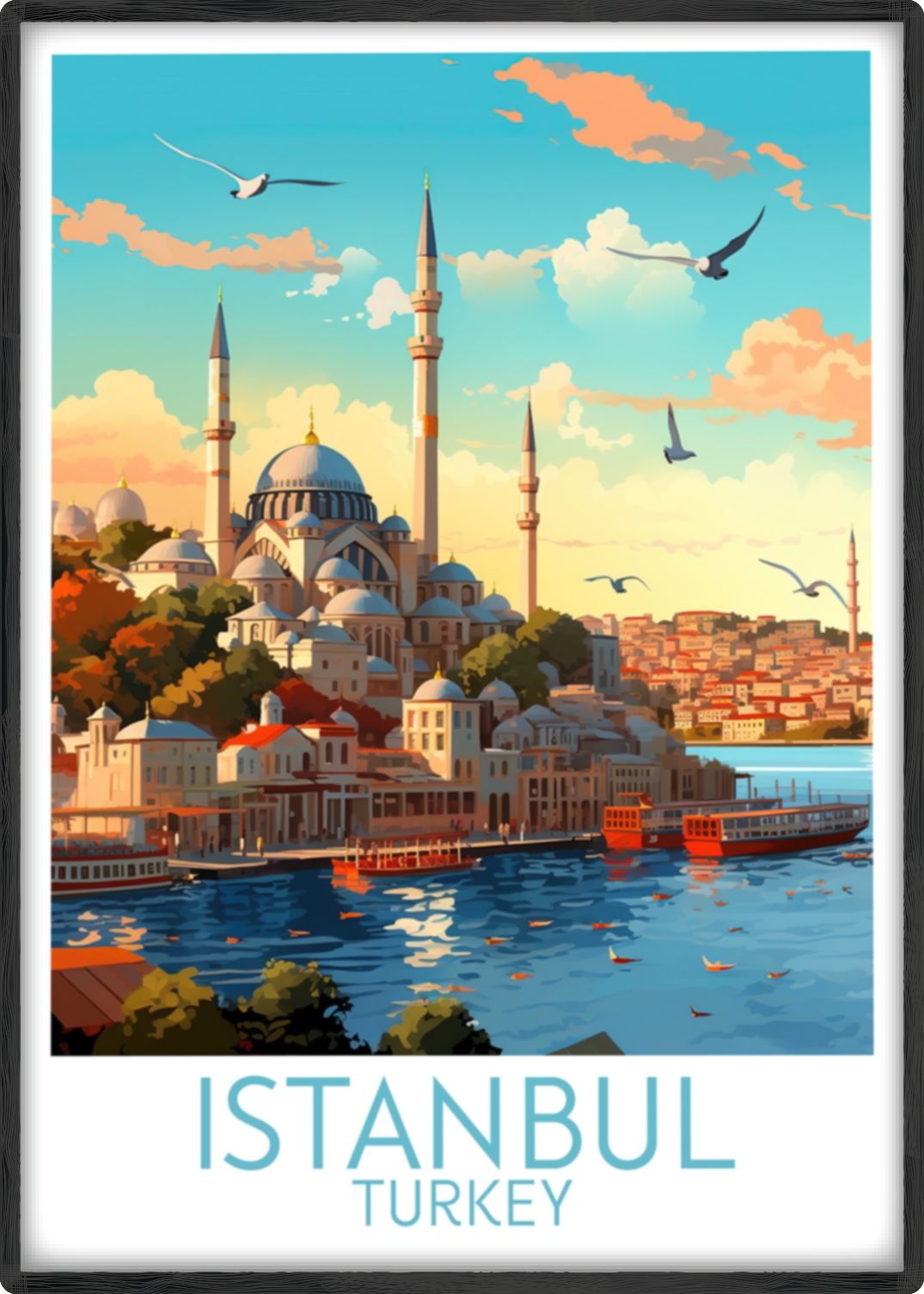 istanbul travel poster main turkey