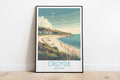 Croyde travel poster on the ground Devon