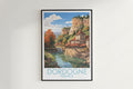 Dordogne travel poster on the wall France