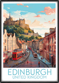 edinburgh travel poster main united kingdom