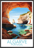 algarve travel poster main portugal