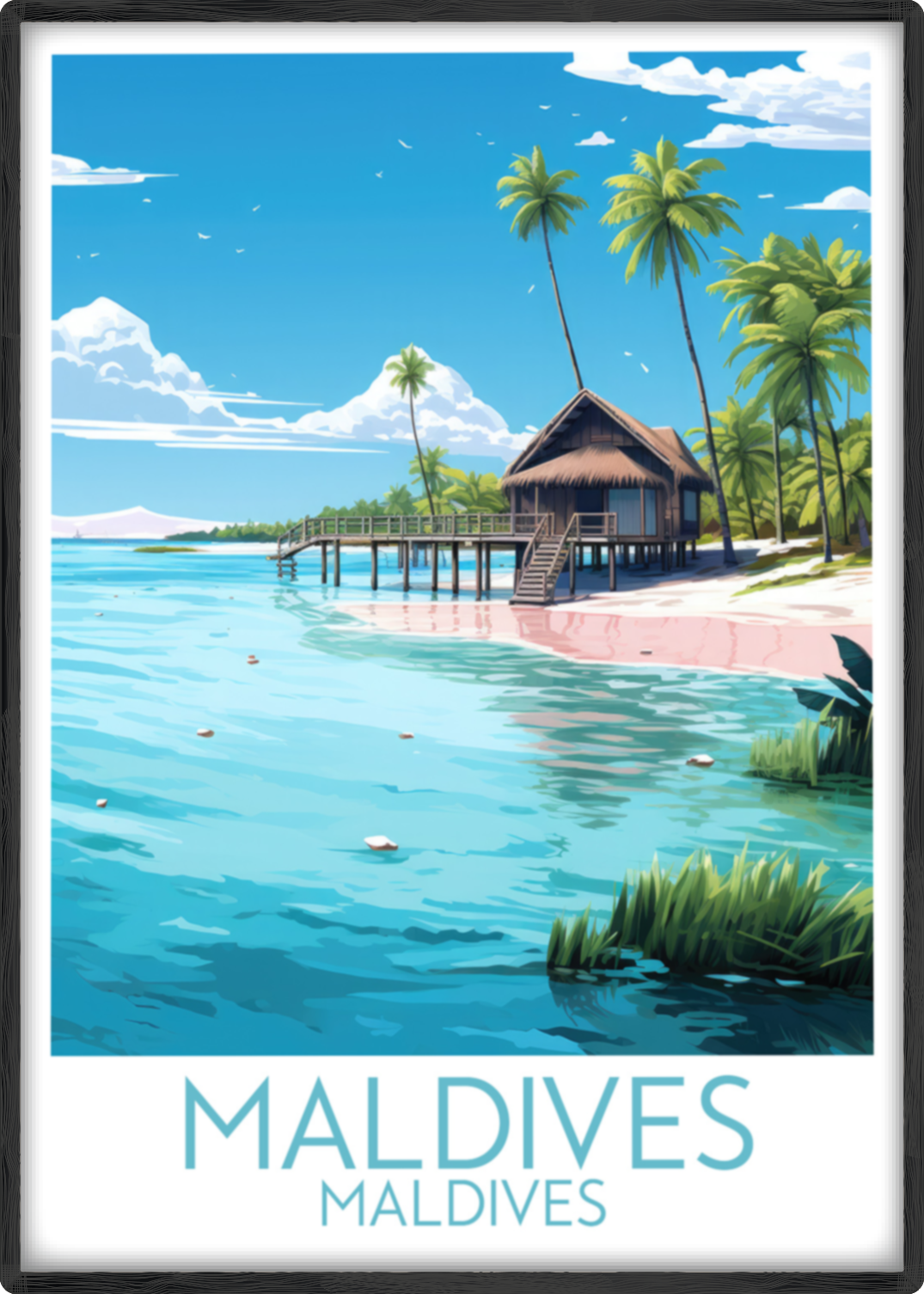 maldives travel poster main maldives