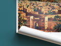 Meknes travel poster roll up morocco