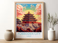 Forbidden City travel poster for kitchen China