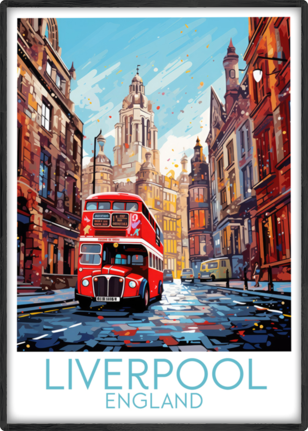 liverpool travel poster main england