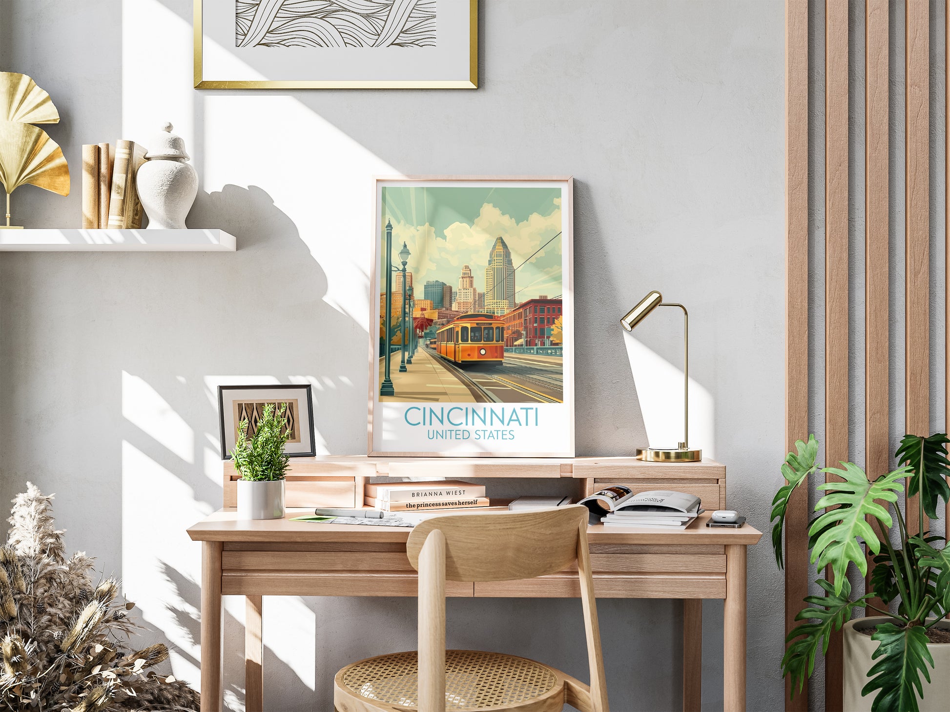 Cincinnati travel poster for desk United States