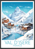 val disere travel poster main france