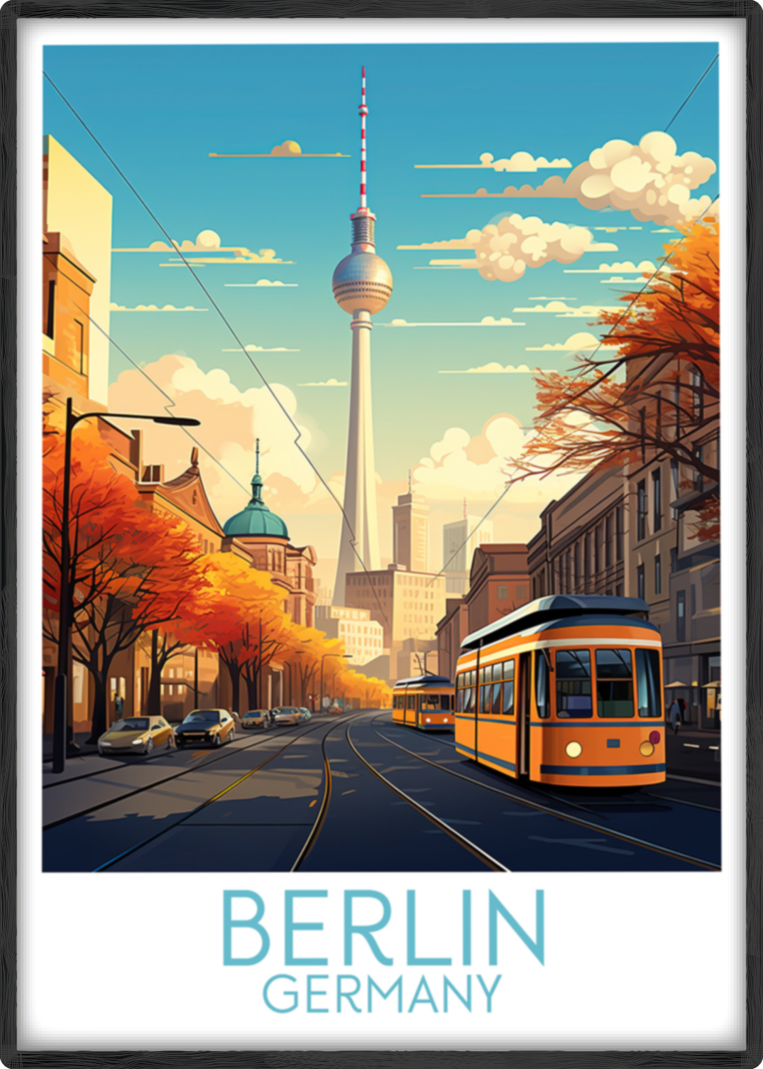 berlin travel poster main germany