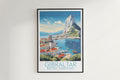 Gibraltar travel poster on the wall British Territory