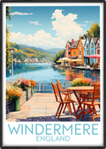 windermere travel poster main england