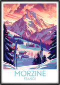 Morzine travel poster main France