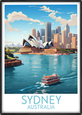 sydney travel poster main australia