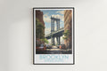 Brooklyn travel poster on the wall United States