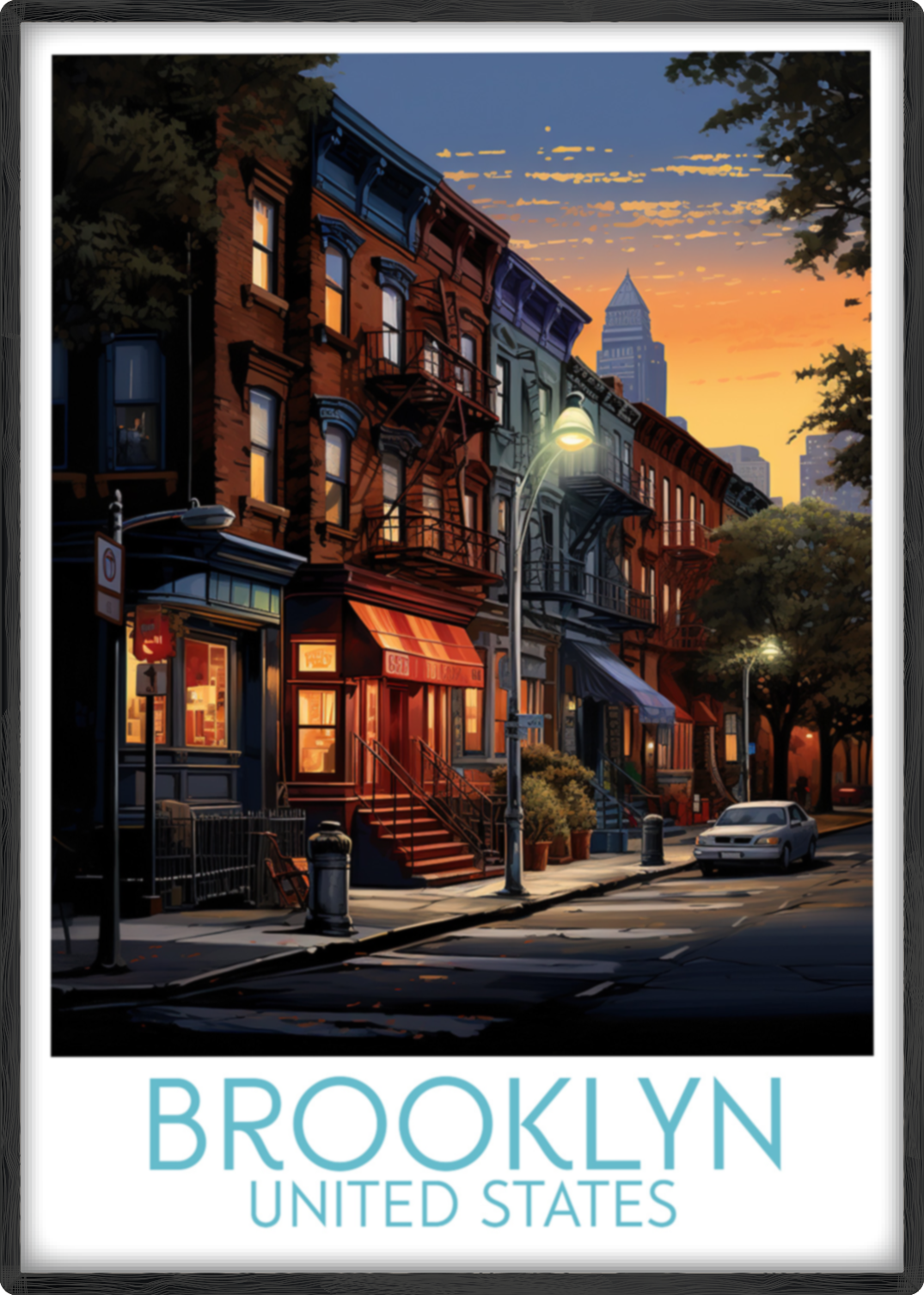 Brooklyn travel poster main United States