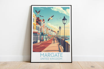 Margate travel poster on the ground United Kingdom