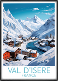 val disere travel poster main france