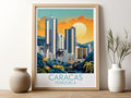 Caracas travel poster for kitchen Venezuela