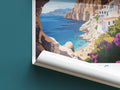 Kalymnos travel poster roll up Greece