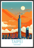 Taipei travel poster main Taiwan