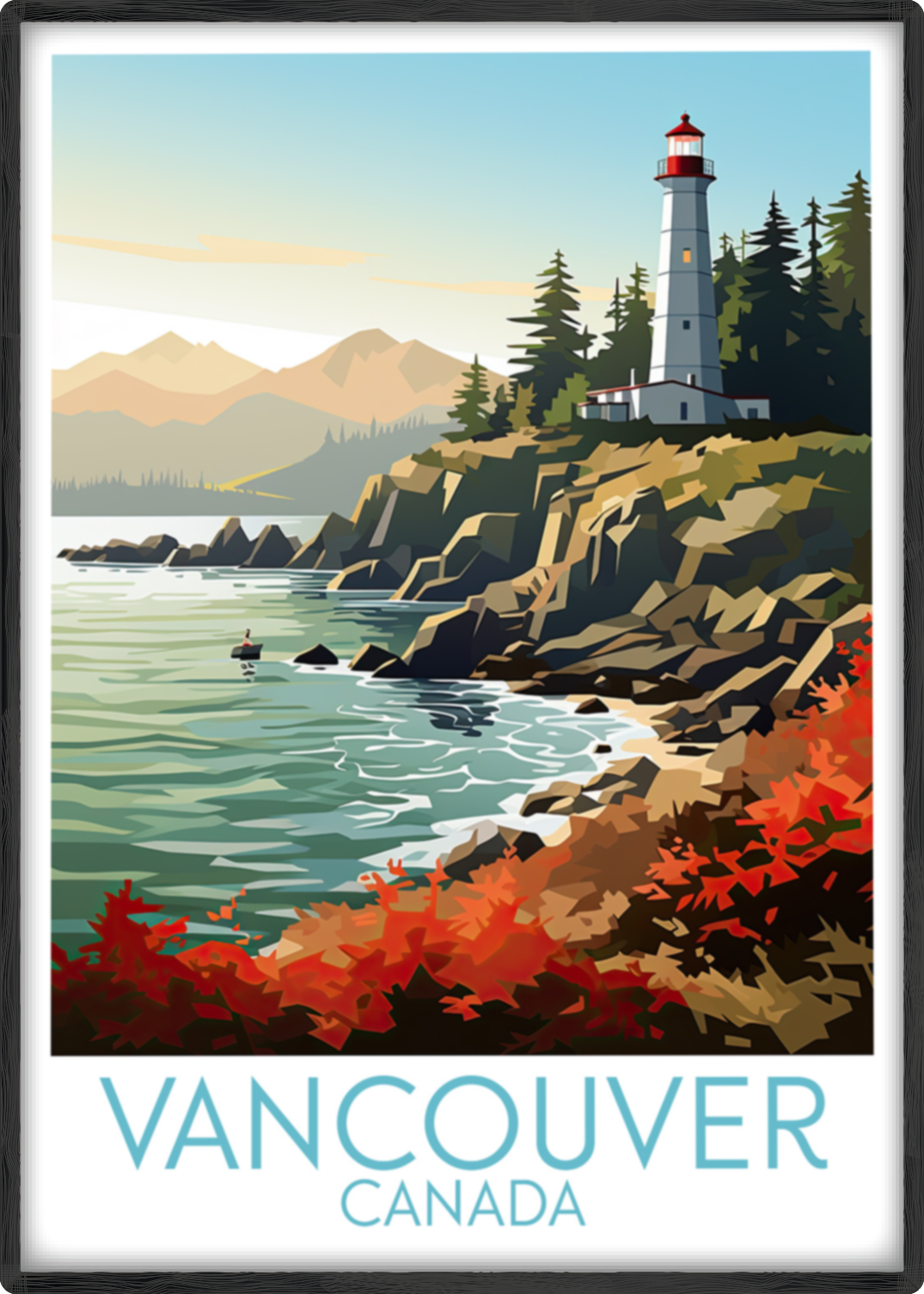 vancouver travel poster main canada