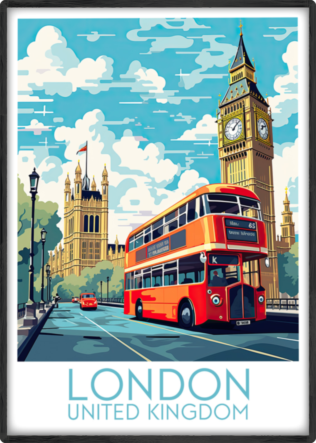 london travel poster main united kingdom