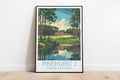 Pinehurst 2 travel poster on the ground North Carolina