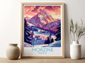 Morzine travel poster for kitchen France