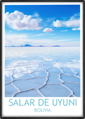 salar de uyuni travel poster main bolivia