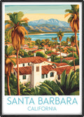 Santa Barbara travel poster main California